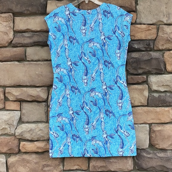 Lilly Pulitzer Nice Tail Haley Dress Mermaid Print - Picture 2 of 7